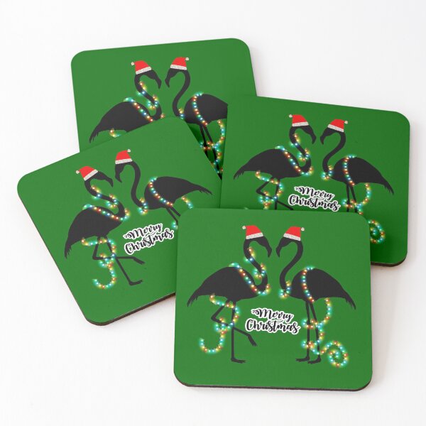 Item preview, merry christmas flamingo santa  designed and sold by Gossip Rag.