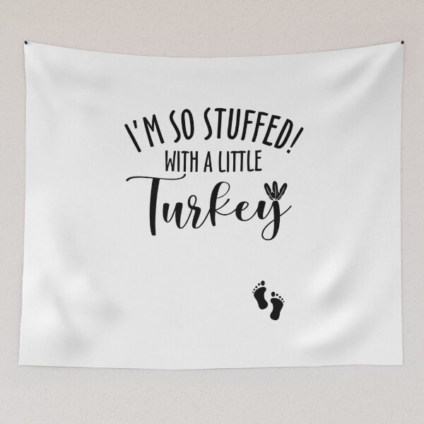 Item preview, Copy of It's Your Day Clothing Stuffed with A Little Turkey Couples Thanksgiving Maternity designed and sold by entwistle2.
