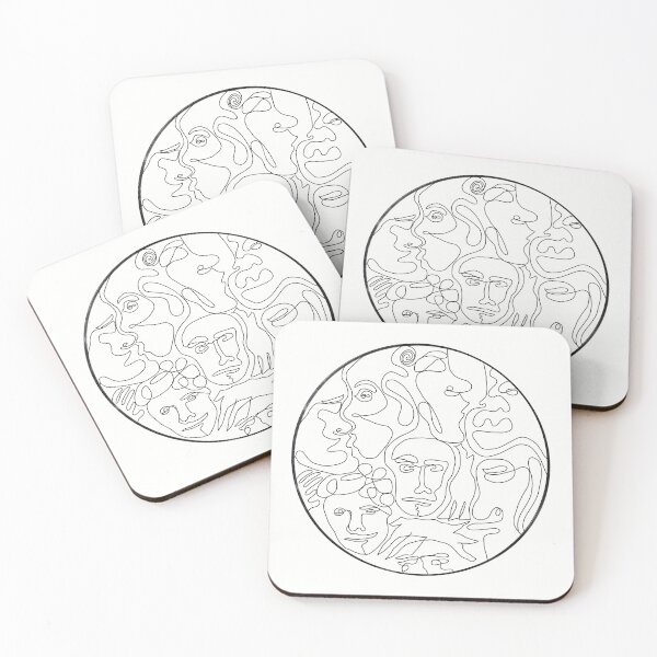 Item preview, Line Art Faces  designed and sold by Hollowfog.