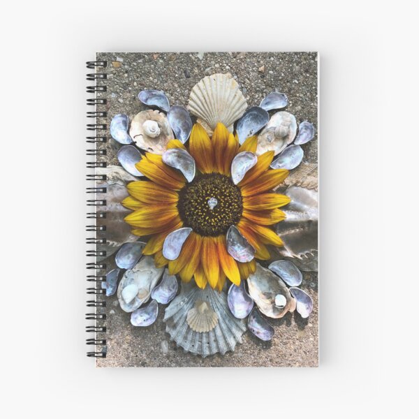 Tournesol et coquillages Cahier à spirale