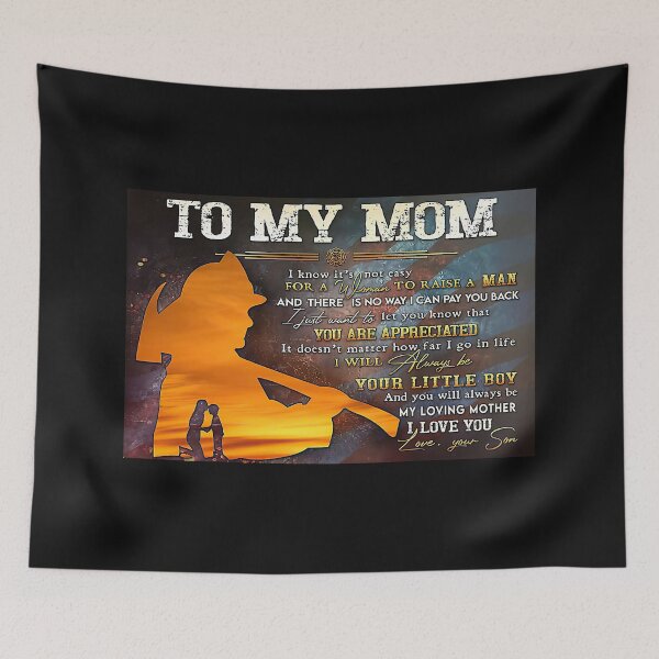 Item preview, To My Mom - Mom And Son Firefighter - My Son Firefighter American Flag designed and sold by ArleenCostums.