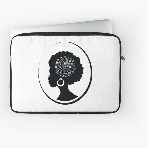 Science on the Afro (Black) Laptop Sleeve