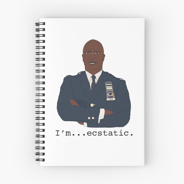 Item preview, “I’m... ecstatic” B99: Captain Holt designed and sold by Emily Chae.