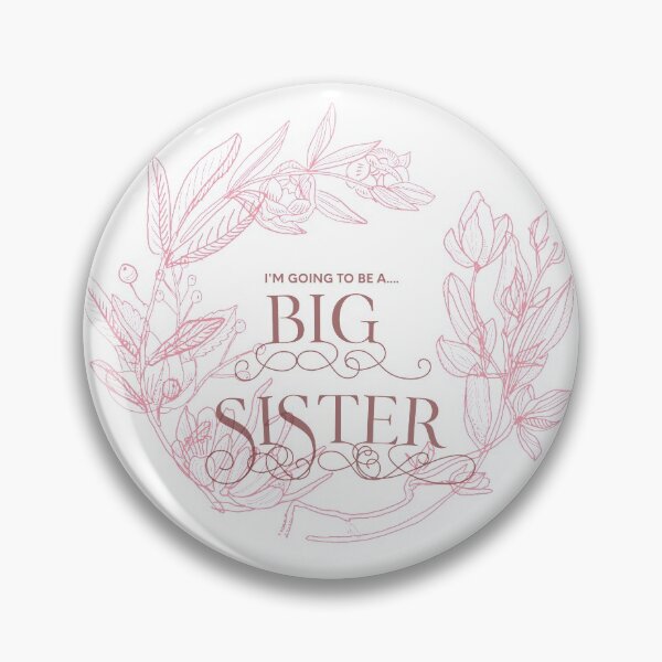 Item preview, Promovido a hermana mayor, voy a ser hermana mayor, anuncio de hermana mayor, camisa boho familiar, diseño floral de acuarela de hermanas no cisternas. designed and sold by Rcasadesign.