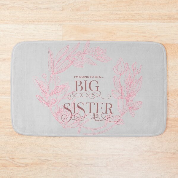 Item preview, Promoted to Big Sister, I'm Going To Be a Big Sister, Big Sister Announcement, Family Boho Shirt,  Sisters Not Cisters Watercolour Floral Design. designed and sold by Rcasadesign.