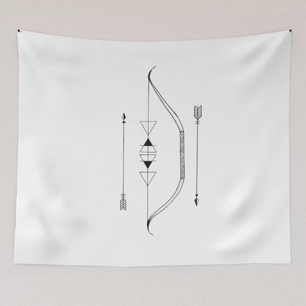 Item preview, Bow and Arrow Tattoo Design designed and sold by Hollowfog.