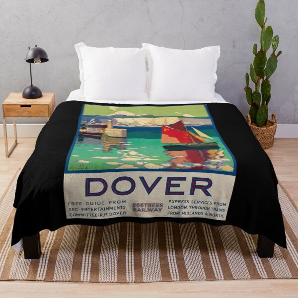 Item preview, retro classic Dover poster designed and sold by CorasPosters.