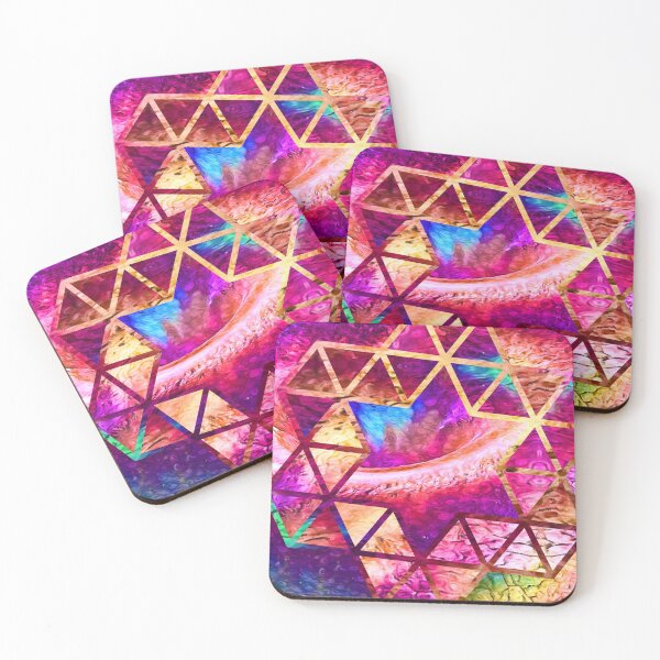 Item preview, "Iridescent Triadic" - colorful rainbow geometric design designed and sold by EleventhMuse.