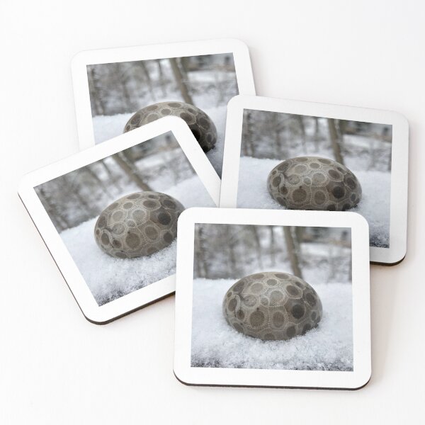 Item preview, Petoskey Stone in Snow designed and sold by Cassandra Tiensivu.