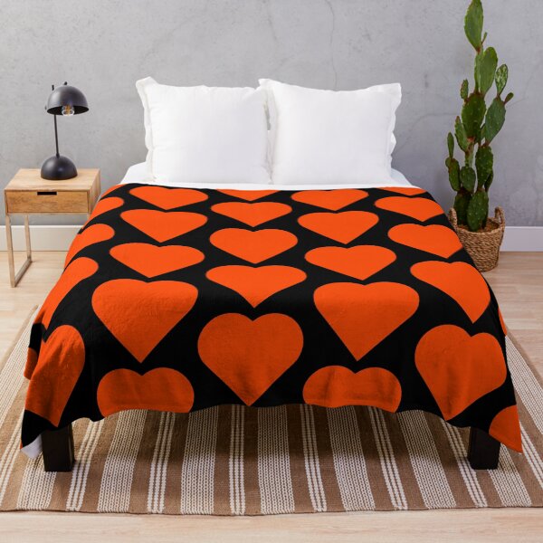 Item preview, Orange Heart on Black designed and sold by Greenwood2112.