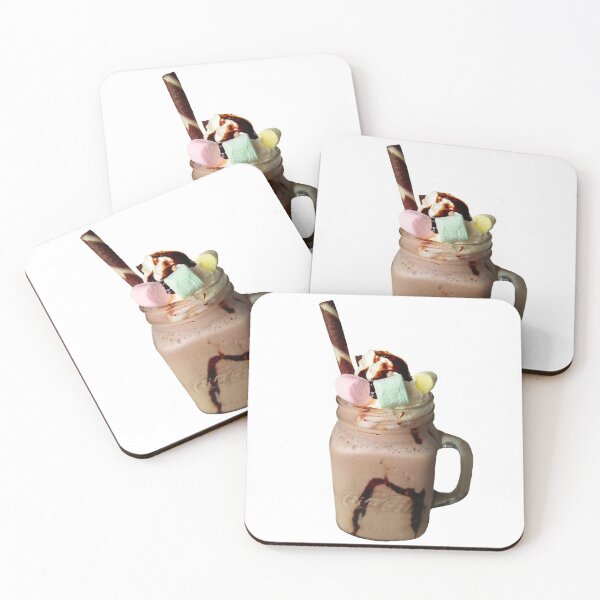 Item preview, Chocolate Smoothie on mason jar with white background  designed and sold by DS-by-AUDREY.