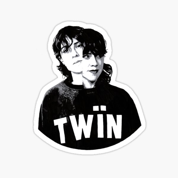 "TWÏN" Sticker for Sale by allonsyx Redbubble