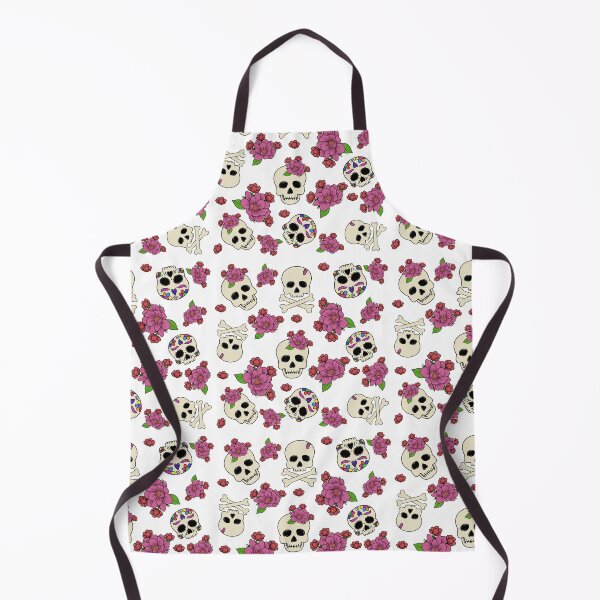 Item preview, Cute skull and flowers designed and sold by Mandalis Shop.