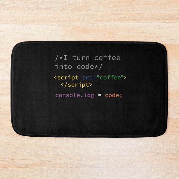 Item preview, I turn coffee into code - programming code lovers designed and sold by tinypurpleland.
