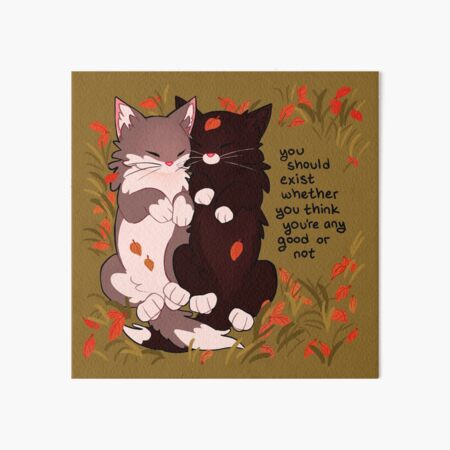 Artikel-Vorschau von „Du solltest existieren, egal, ob du denkst, dass du gut bist oder nicht“ Snuggly Fall Kittens, designt und verkauft von thelatestkate.