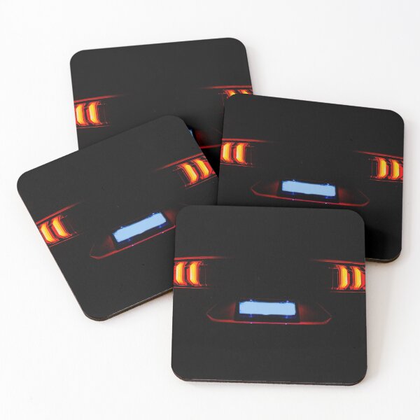 Item preview, Red Mustang Tail Lights at Night designed and sold by Michael Cherne.