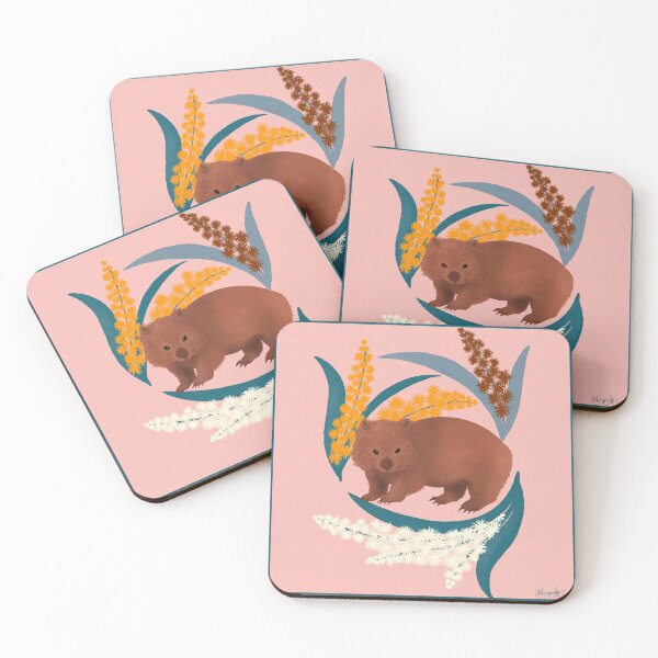 Item preview, Wombat and Mimosa (aka waddle and wattle) designed and sold by MeganSteer.