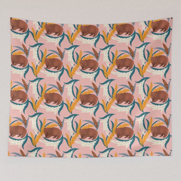 Item preview, Wombat and Mimosa (aka waddle and wattle) designed and sold by MeganSteer.