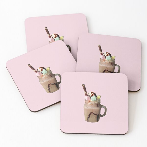 Item preview, Copy of Chocolate Smoothie on mason jar with PINK background  designed and sold by DS-by-AUDREY.