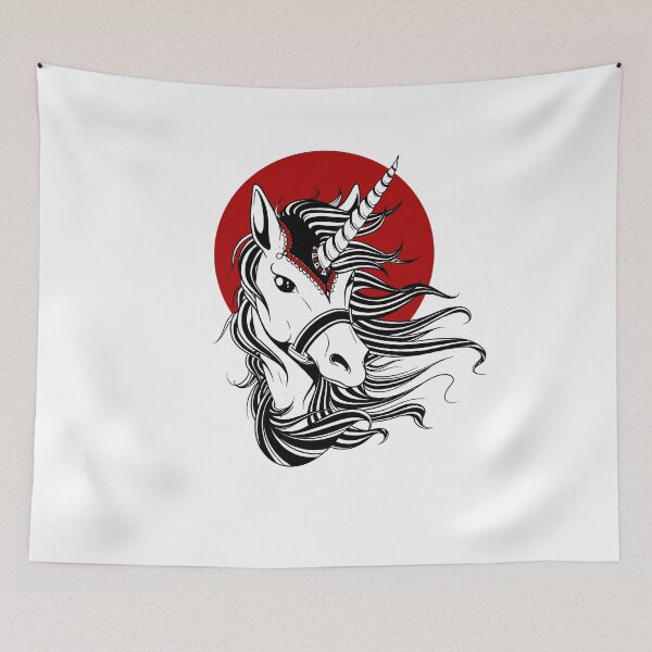 Item preview, Unicorn - Black Red designed and sold by Diardo.