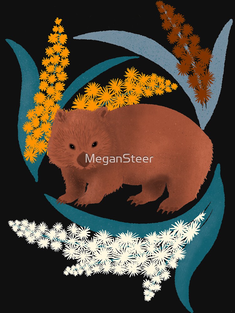 Wombat and Mimosa (aka waddle and wattle) by MeganSteer