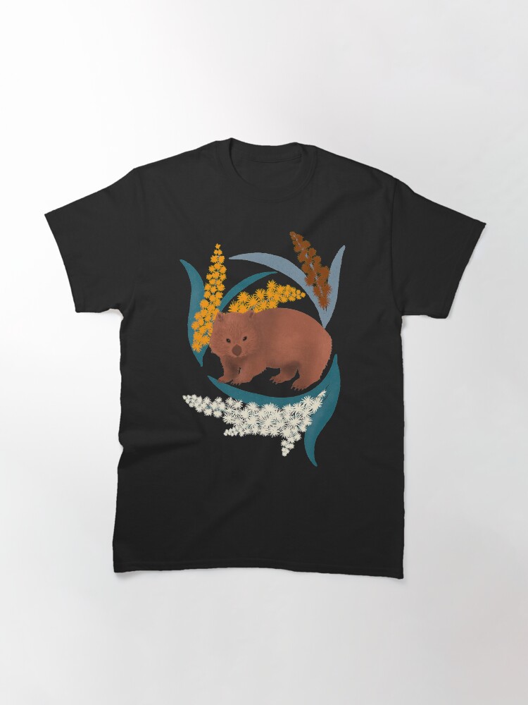 Alternate view of Wombat and Mimosa (aka waddle and wattle) Classic T-Shirt
