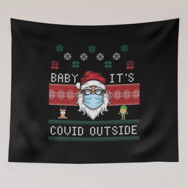 Item preview, Baby It's Covid Outside Ugly Christmas Sweater Design designed and sold by jessicasmile.