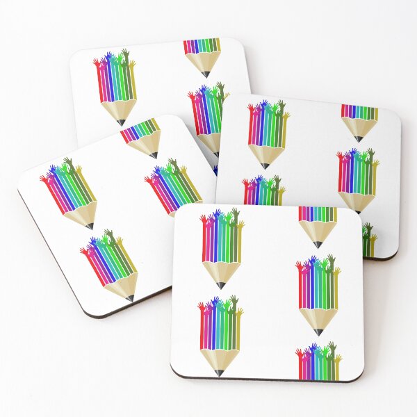 Item preview, Pencil with colored hands designed and sold by MAGU-PHOTOGRAPH.