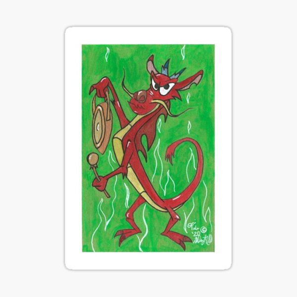 Lunar Dragon, Mulan Mushu Sticker