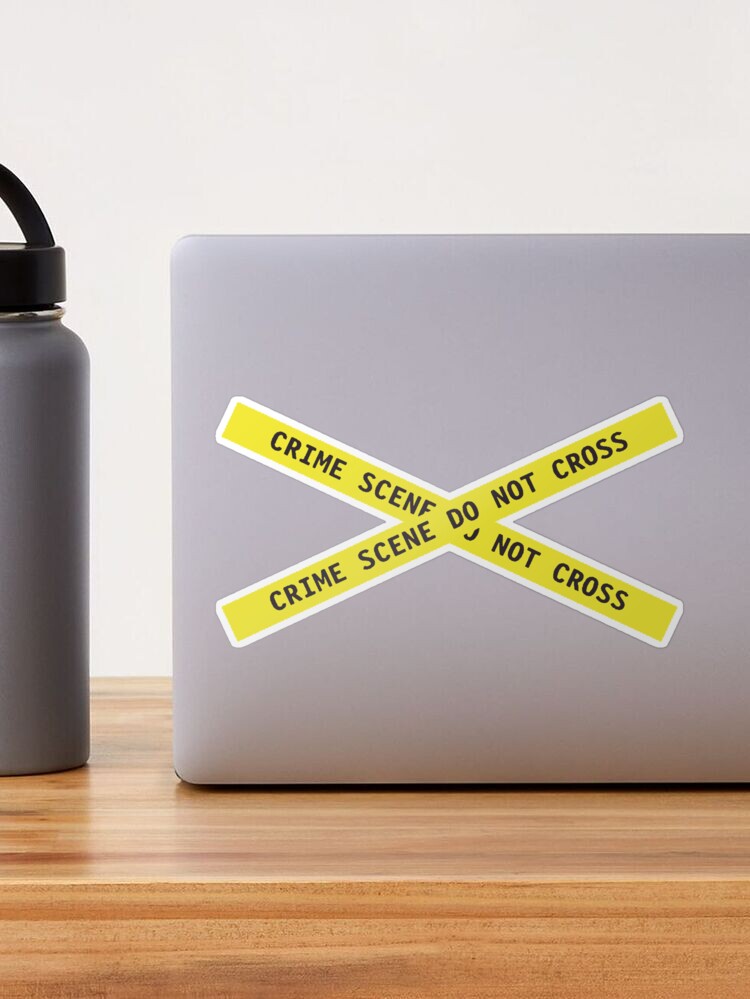 Crime Scene Tape Sticker