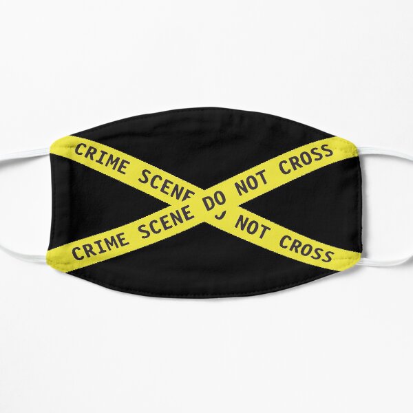 Bande de scène de crime Masque sans plis