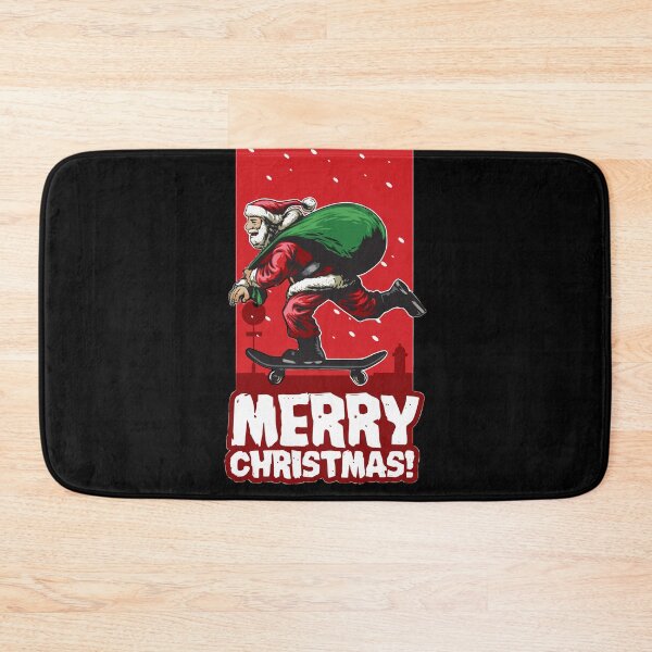 Item preview, Merry Christmas Skateboarding Santa designed and sold by mouad naouiri.