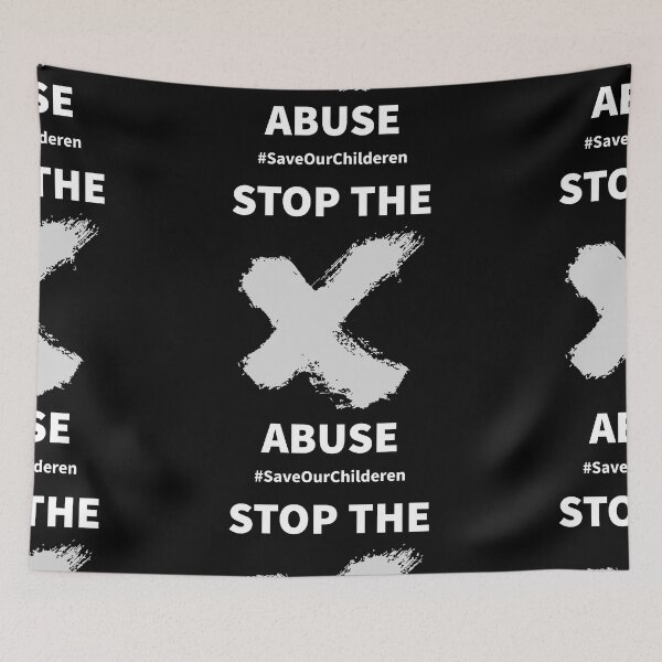 Item preview, Stop the abuse save our children 'x mark' designed and sold by lonelyweebshop.