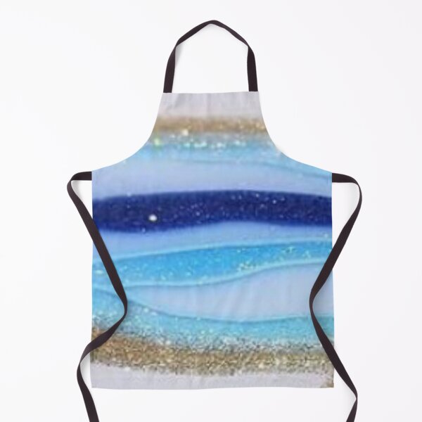 Item preview, Aqua Blue River Golden Wave designed and sold by DeeSignTShirts.