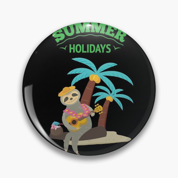 Item preview, Sloth Summer Vacation Palm Trees Beach And Sea designed and sold by DELMEO.