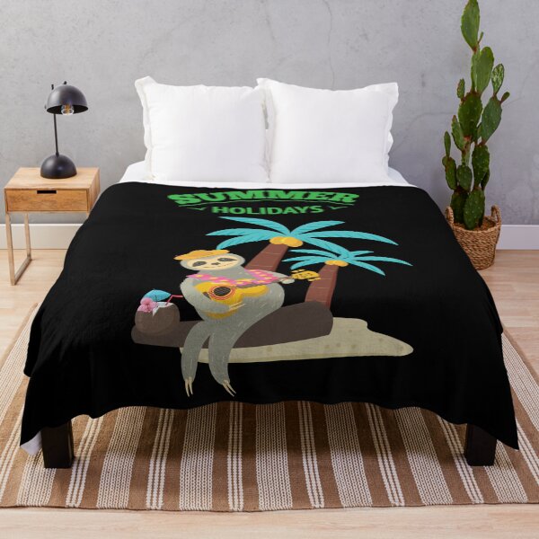 Item preview, Sloth Summer Vacation Palm Trees Beach And Sea designed and sold by DELMEO.