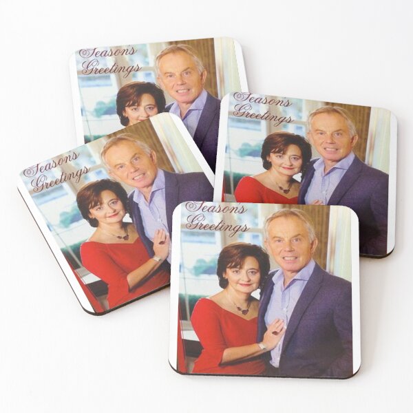 Item preview, Tony & Cherie Blair - Season's Greetings Christmas Card designed and sold by jakewhiteok.