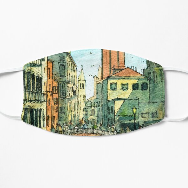 Campo San Barnaba Canal scene Flat Mask