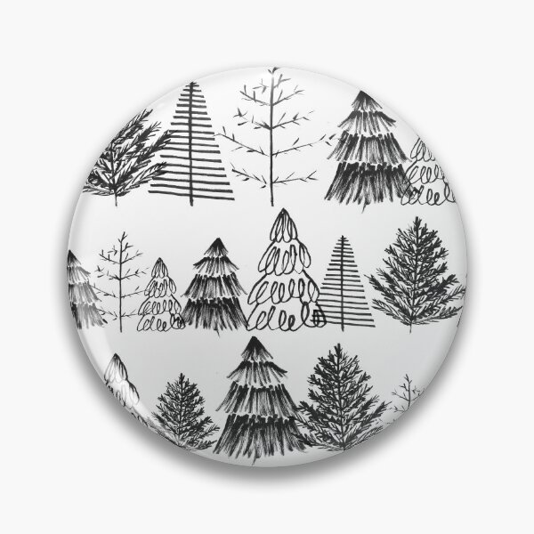 Item preview, Trees Pattern Black and White designed and sold by sarahrinouye.