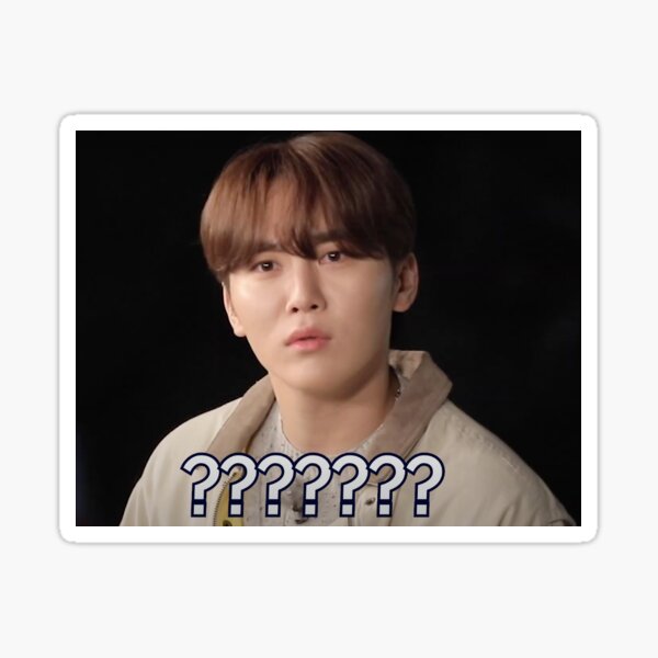 Confused Seventeen Boo Seungkwan Sticker