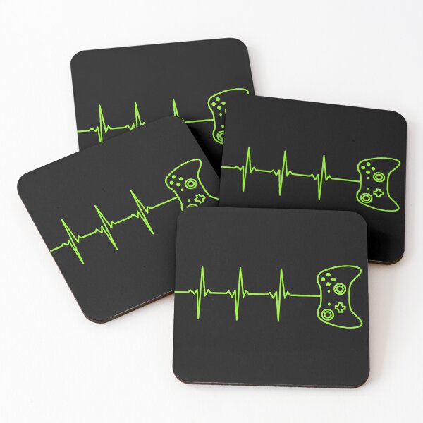 Item preview, Gamer Heartbeat Gaming Video Game Controller with Heart Pulse Line designed and sold by Saad Akchich.