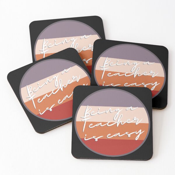 Item preview, Being a Teacher is Easy with vintage sunset retro design designed and sold by milkasweet.