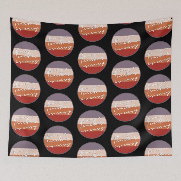 Item preview, Being a Teacher is Easy with vintage sunset retro design designed and sold by milkasweet.
