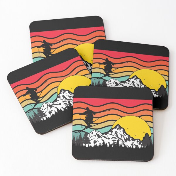 Item preview, Mountain Waves - Ski Mountaineer designed and sold by HeatherPore.