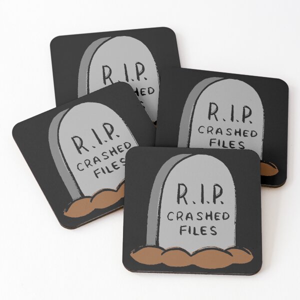Item preview, RIP crashed files designer humour ironic funny lost rest in peace tomb designed and sold by am-mantilla2156.