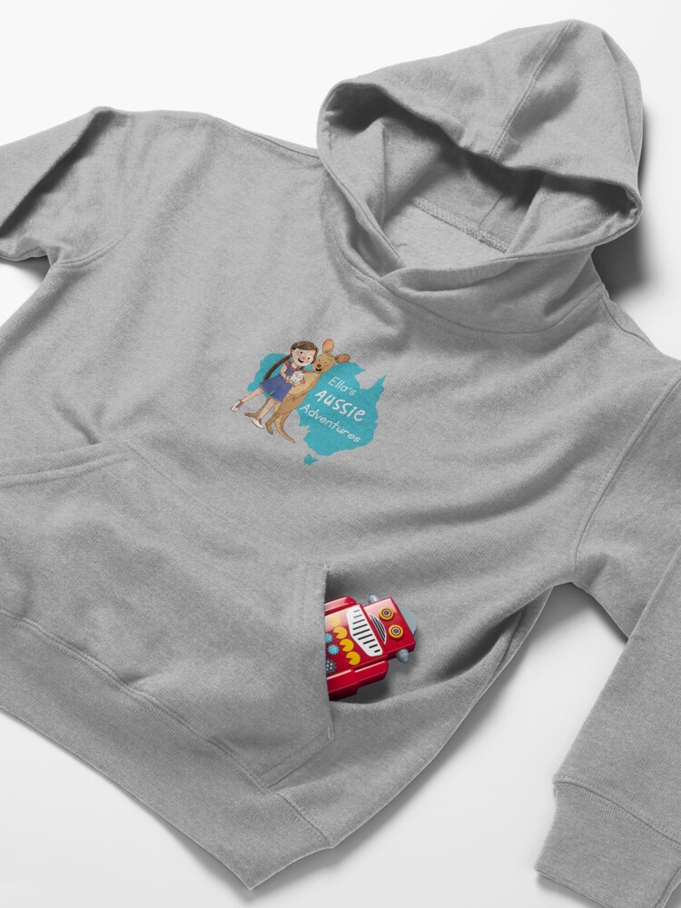 Alternate view of Ella's Aussie Adventures Kids Pullover Hoodie