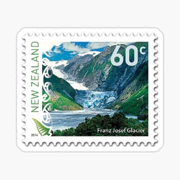Item preview, New Zealand 60c Franz Josef Glacier Stamp - NZ Stamps designed and sold by CASSNELSON.
