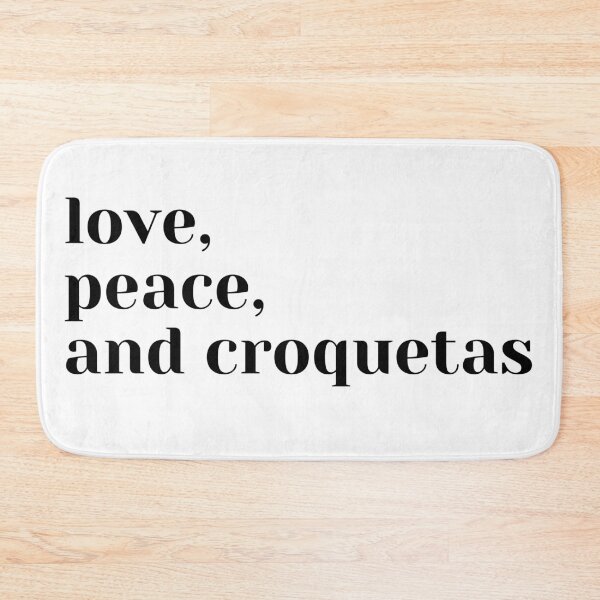 Item preview, Love Peace and Croquetas designed and sold by Cubiches.