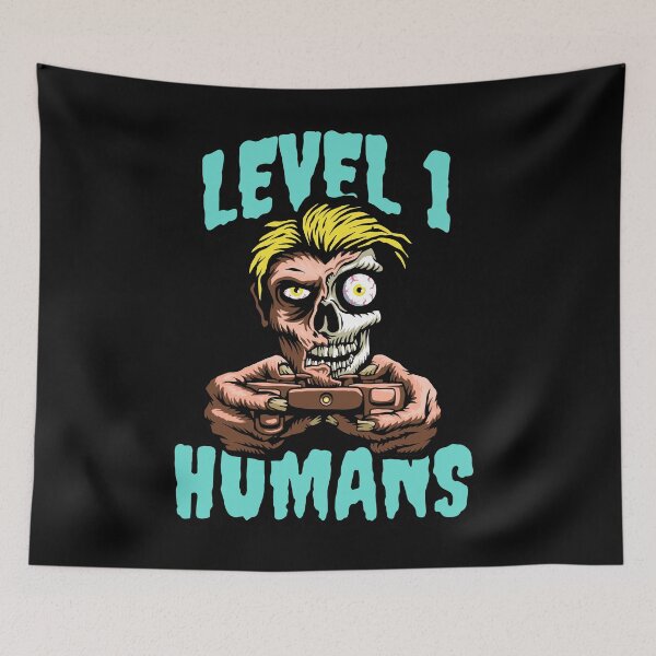 Item preview, Zombie Playing Gamer - Level 1 Humans designed and sold by seesaw-clothing.