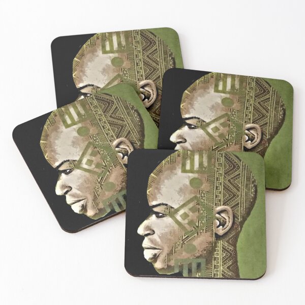 Item preview, Green Tribal Portrait designed and sold by khalaijimase.